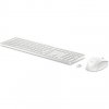 HyperX Zestaw klawiatura i mysz 650 bezprzewodowy biały 4R016AA#ABB